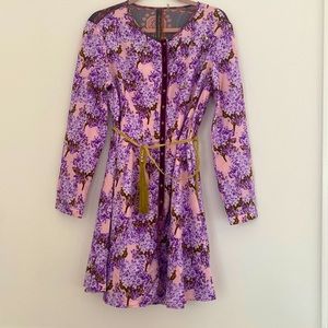 Never worn- Aratta silent journey tassel belted lilac dress
